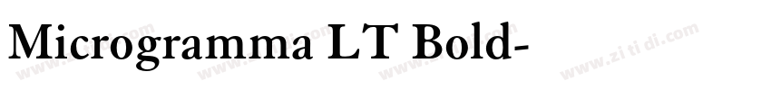 Microgramma LT Bold字体转换